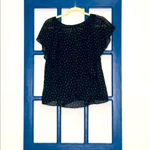 V Neck Floral Print Blouse